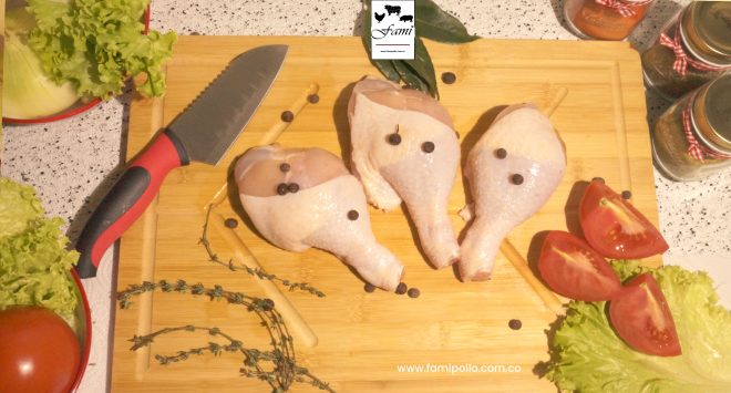 Pierna de Pollo Marinado x libra